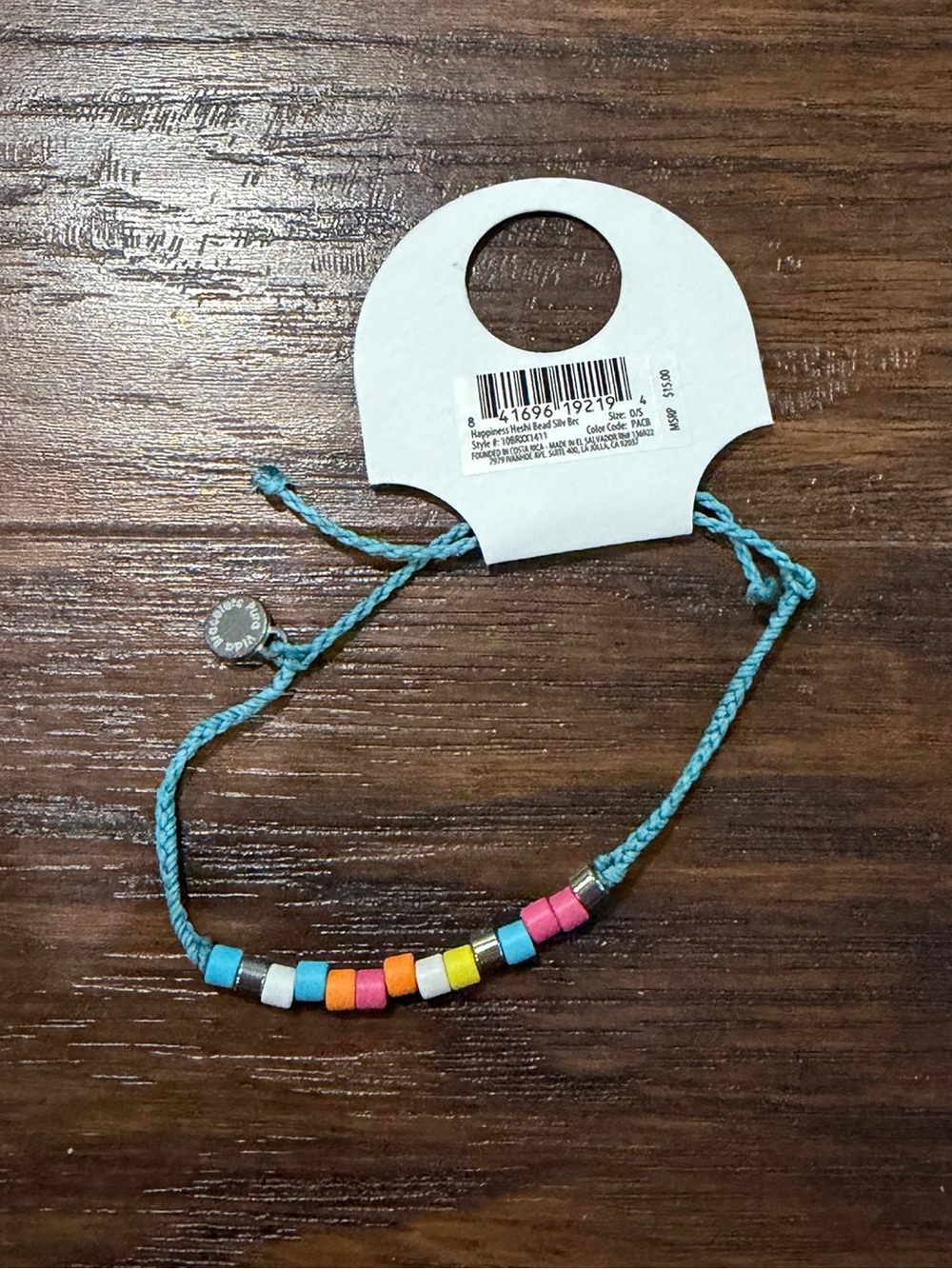 Pura Vida Women's Blue & Beaded Adjustable Bracelet - Picture 3 of 6